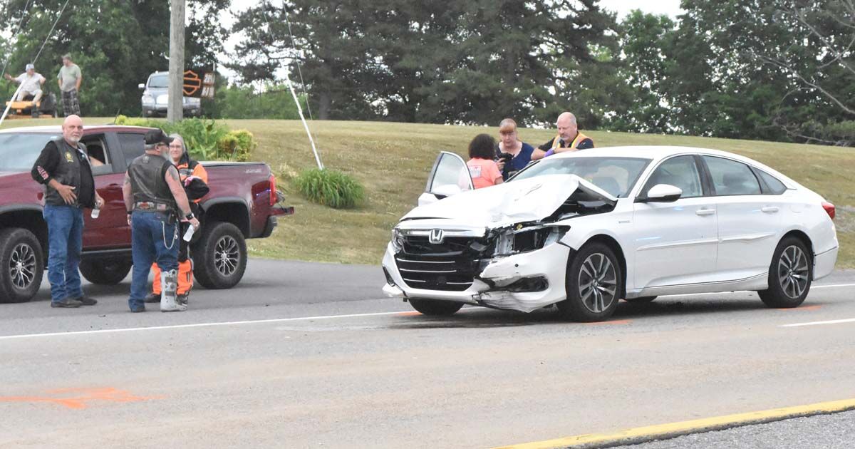 Motorcyclist Injured in Friday Crash